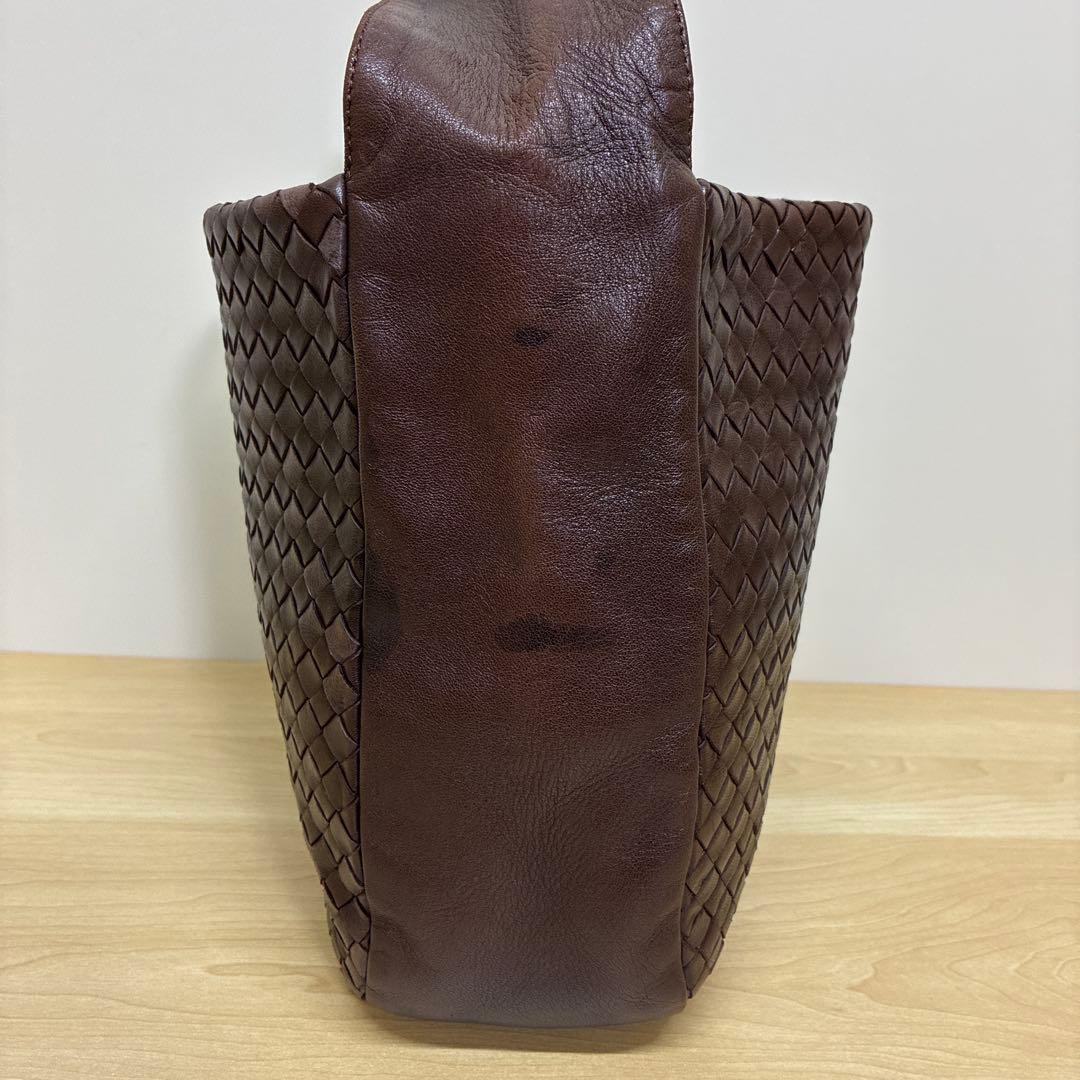 ボッテガヴェネタ　イントレチャート　ショルダーバッグ ワンショルダー　ブラウン