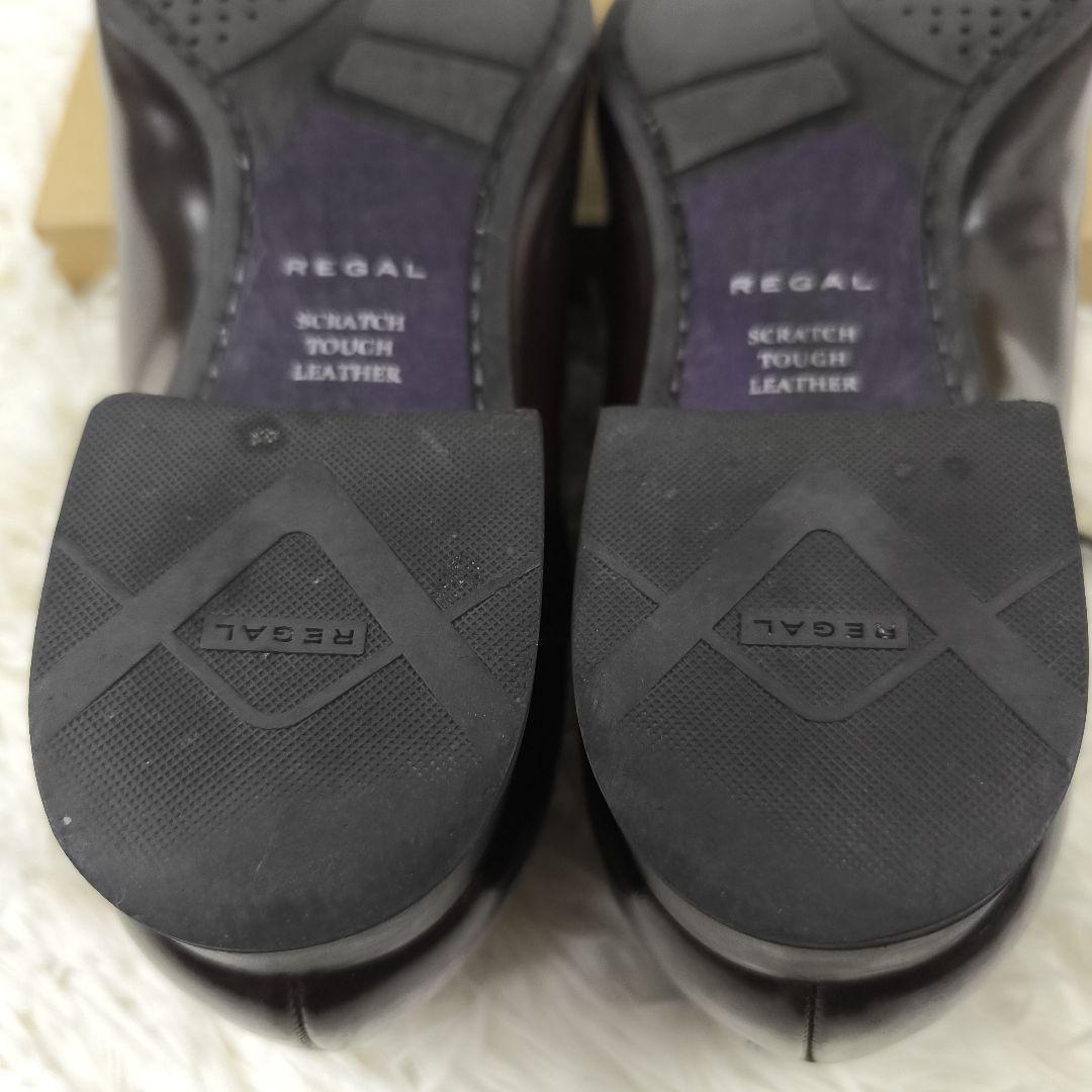 ✨美品✨ リーガル ドレスシューズ 内羽根 ストレートチップ レザー 茶色