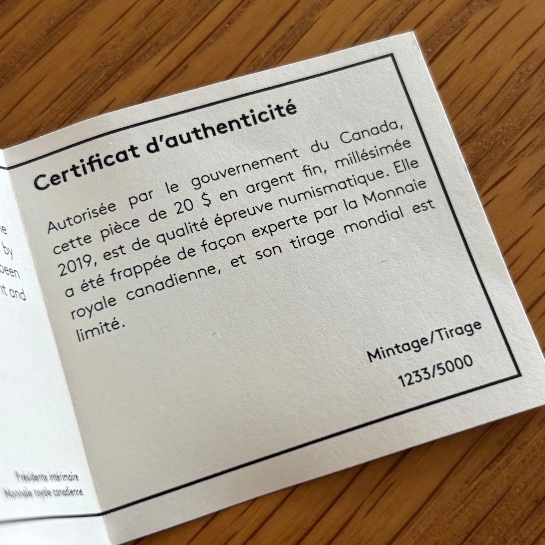 【カナダ銀貨】2019年カナダ 純銀ミスティカル・スノー・デイ・ 雪だるま