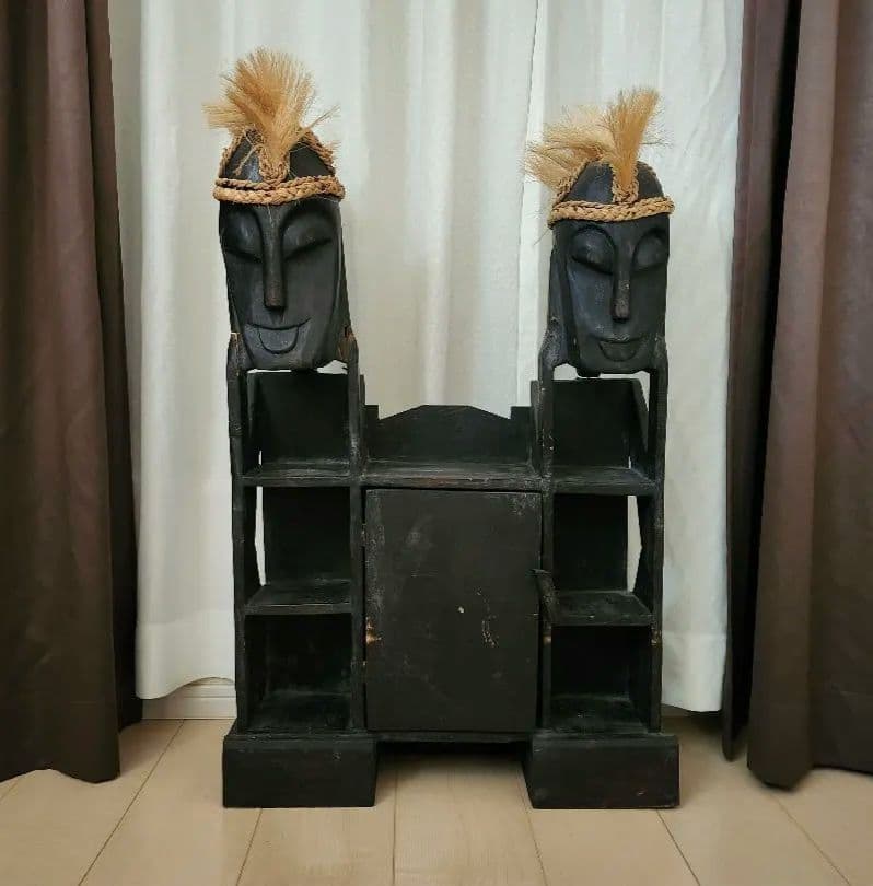 ★アンティーク バリ風家具 シェルフ 収納 ヴィンテージ