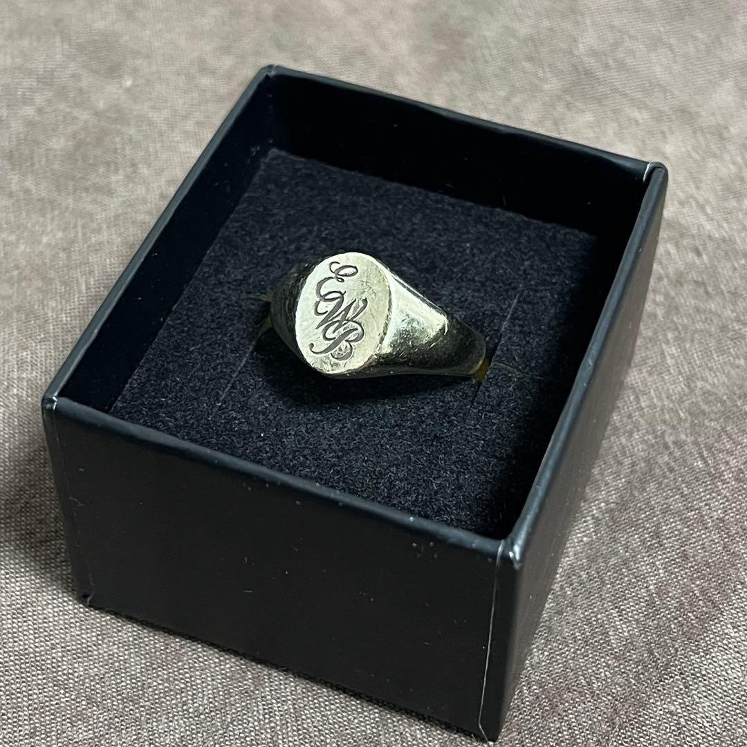 ERNEST W. BAKER シグネット リング シルバー925 ゴールド印台