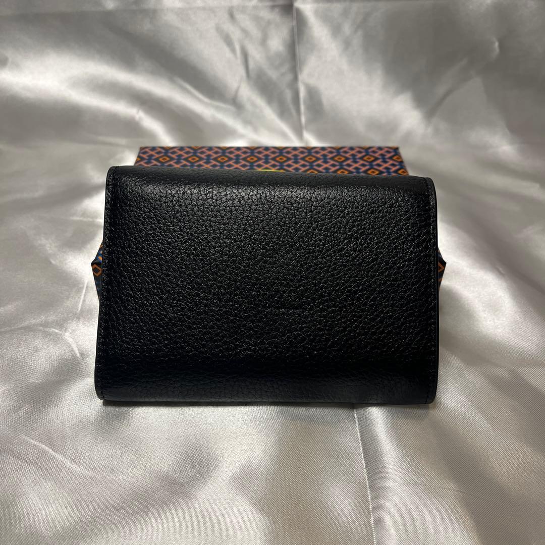 新品 TORY BURCH ブラック 三つ折り財布 箱付き