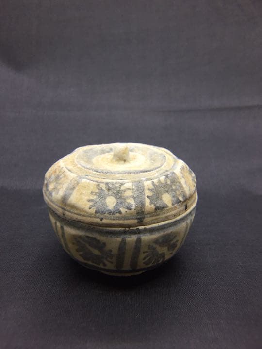 宋胡禄八角面取香合◆15世紀◆茶道具◆香合◆キズ無し◆スコタイ◆サワンカローク