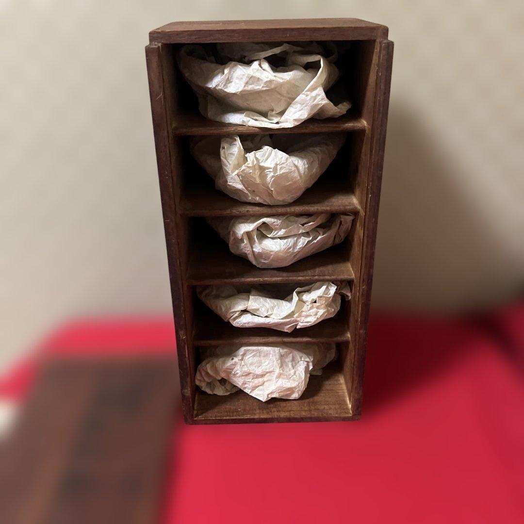 懐石道具【乾山 造】「三十六歌仙 蛤型小皿」図替わり皿五点 共箱付