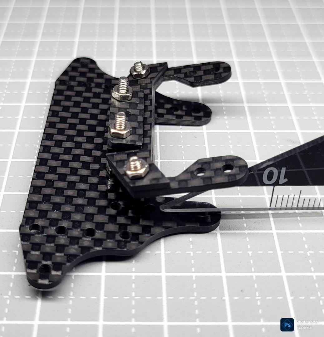 残り1個 CH-Fix【CNC加工】 フロント提灯用ヒンジ カーボンパーツセット