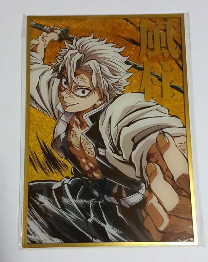 鬼滅の刃 不死川実弥 幕間画 webshopくじ B賞 アクリル色紙