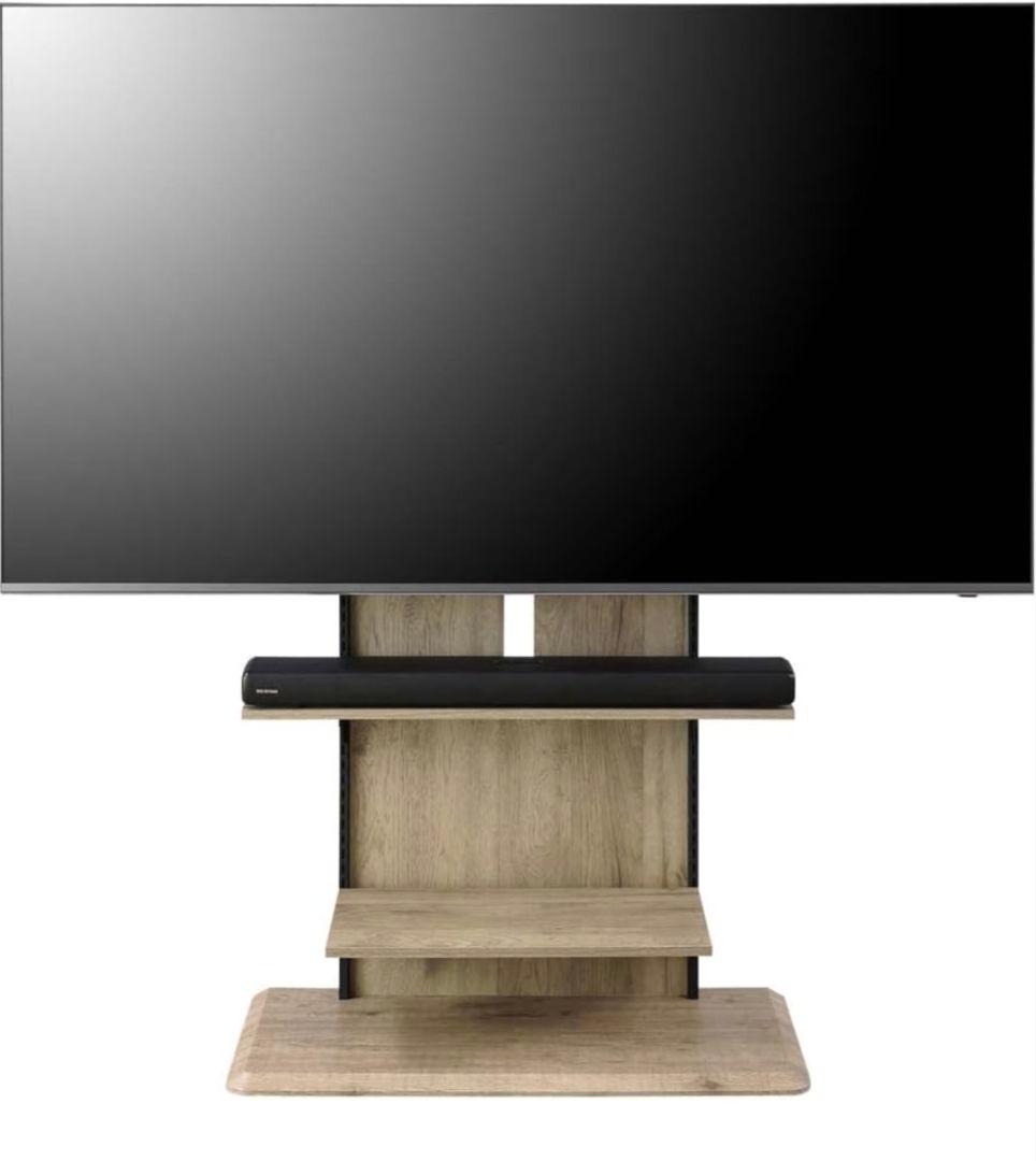 アイリスオーヤマ テレビスタンドUTS-900R-LN ライトナチュラル