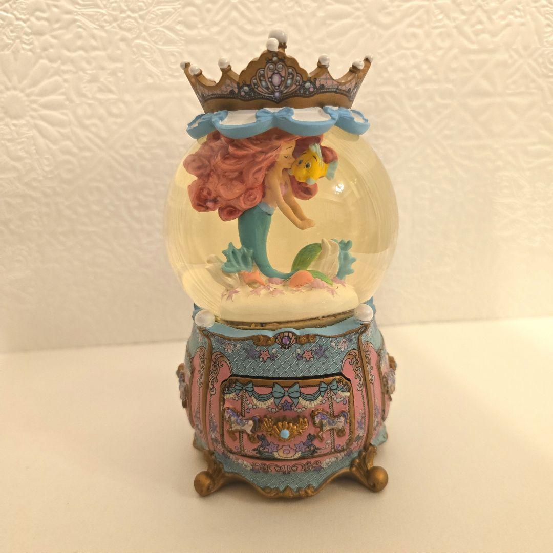 アリエル　ディズニーストア　アクセサリーケース　スノーグローブ　箱あり　レア