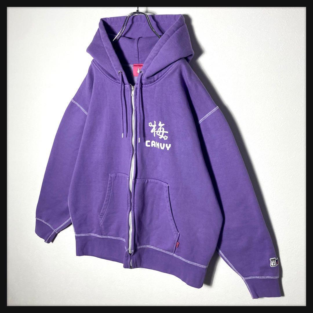 【限定コラボ】FR2 くれまぐ CANVY バックロゴ ジップパーカー 美品