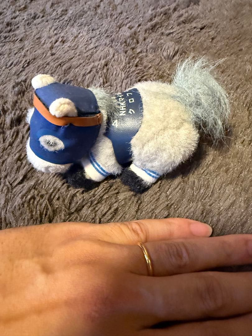 [希少]クロフネ　ぬいぐるみキーホルダー　ウマ娘