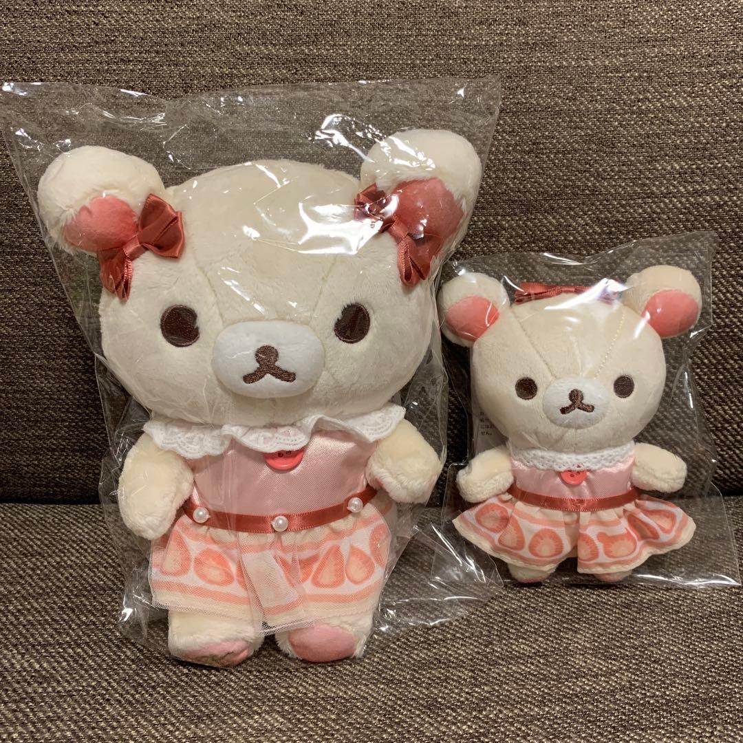 コリラックマストア限定　コリラックマ　ぬいぐるみ　ショートケーキ　2点セット