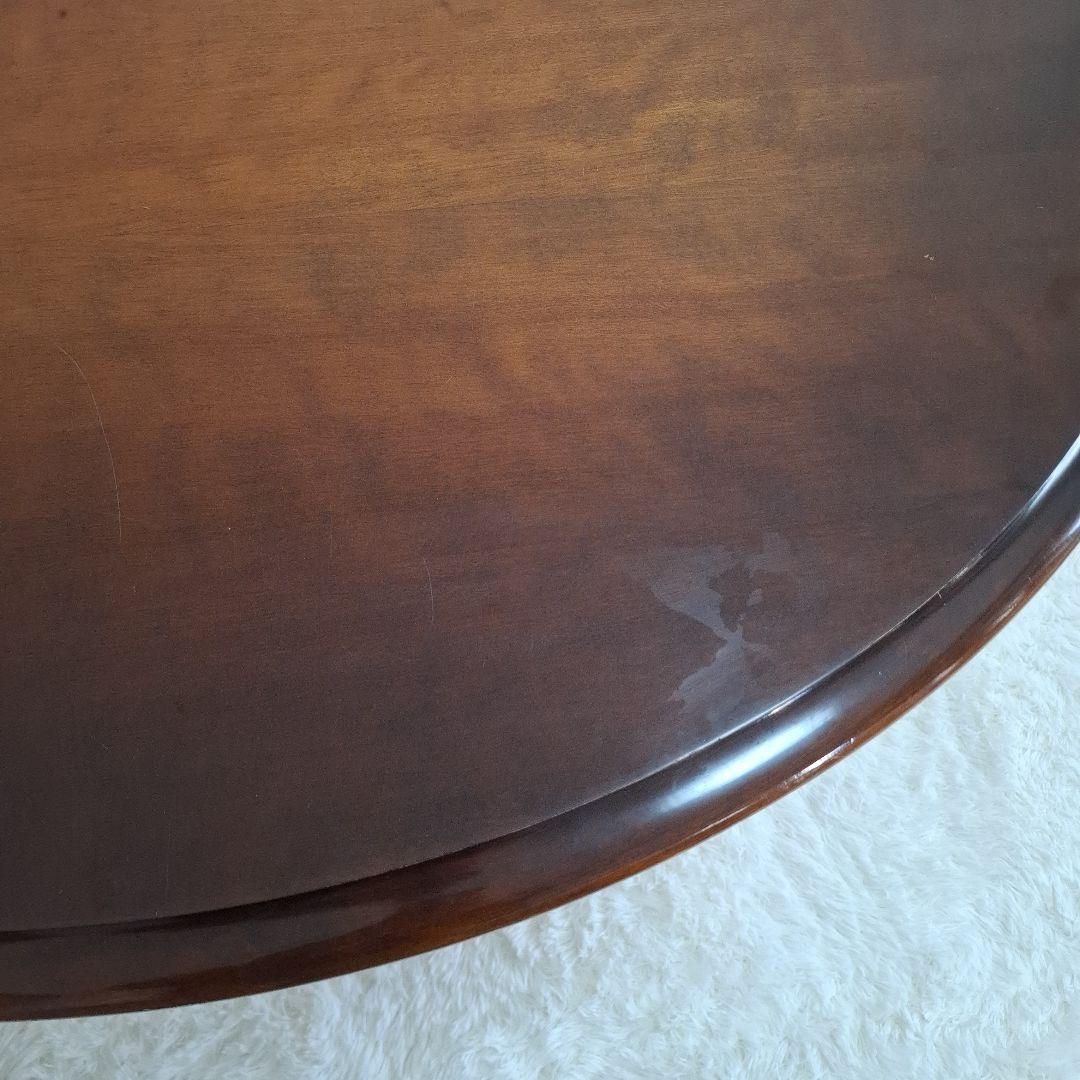 【状態良好】飛騨産業 円形 ダイニングテーブル キツツキマーク