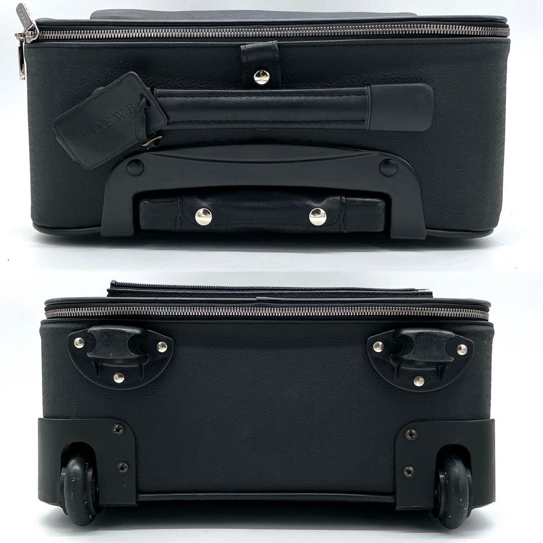 【LOEWE】キャリーケース　リピートアナグラム　PVC ブラック　2輪