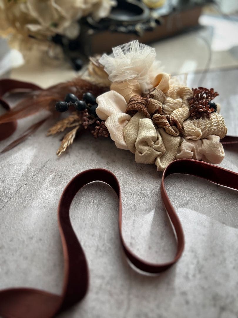 ときめく女の子エプロン&服ロゼット様order 髪飾り♡男の子用ヘッドドレス