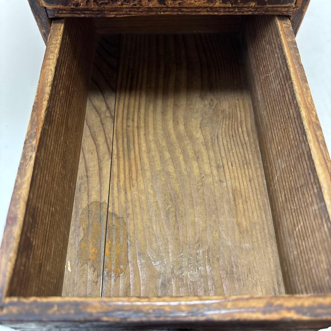 古道具　小引出　裁縫道具　薬箱　小物入れ　飾り棚　アンティーク　収納ボックス