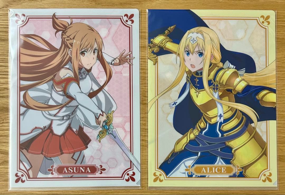 ソードアート・オンライン　クリアファイル まとめ売り　キリト アスナ ③