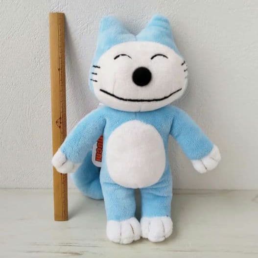 新品　11ぴきのねこ　ぬいぐるみ　22cm　ブルー　ネコ　猫