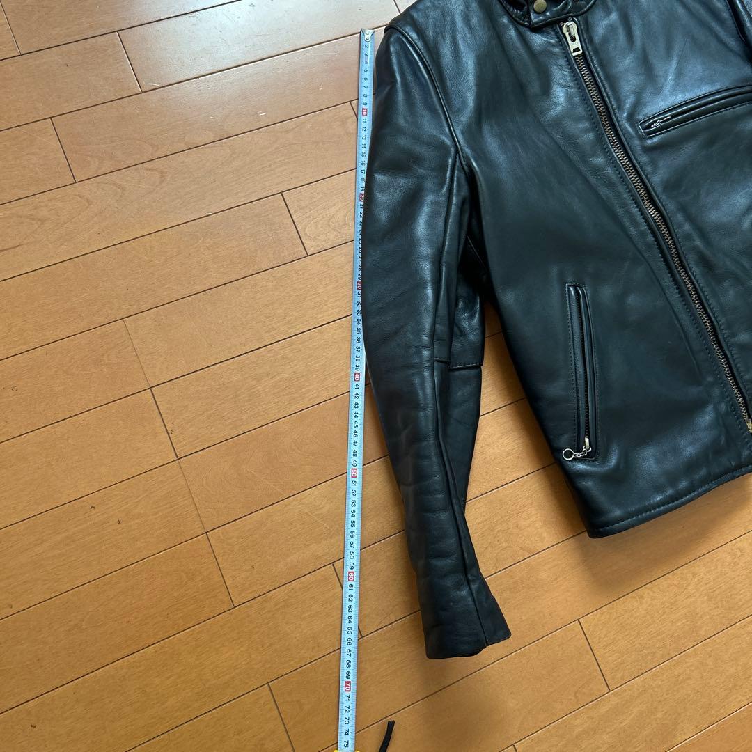 VANSON バンソン モデルB 立ち襟シングルライダースジャケット