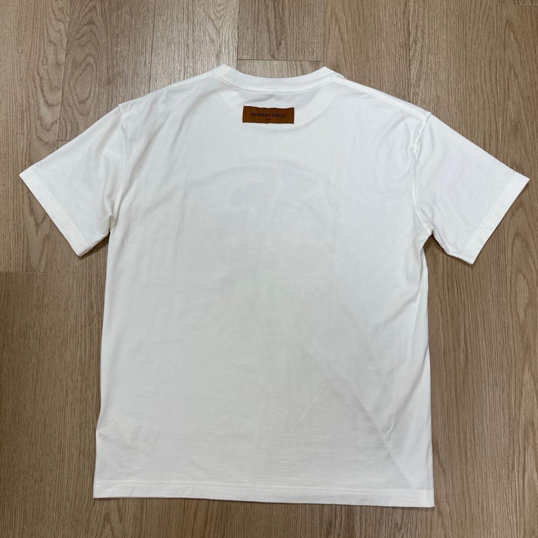 ルイヴィトン 22SS フラワーペインティング Tシャツ size M ホワイト
