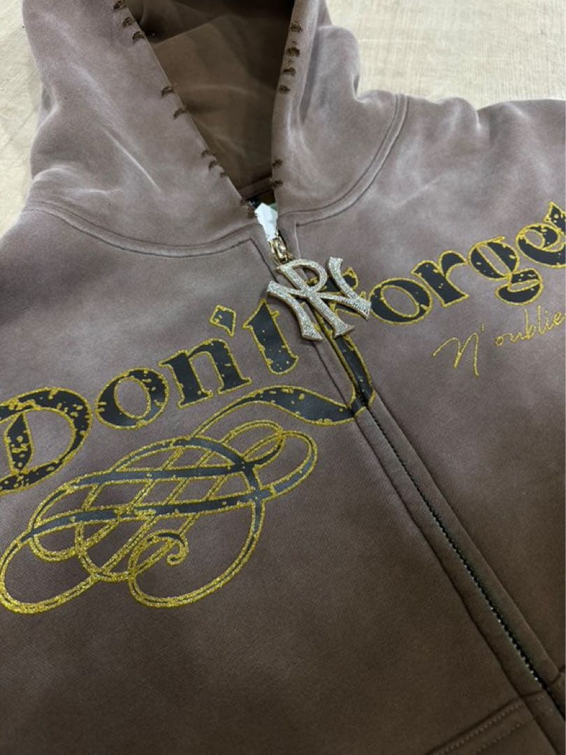 dripパーカー　NOUBLIE PAS