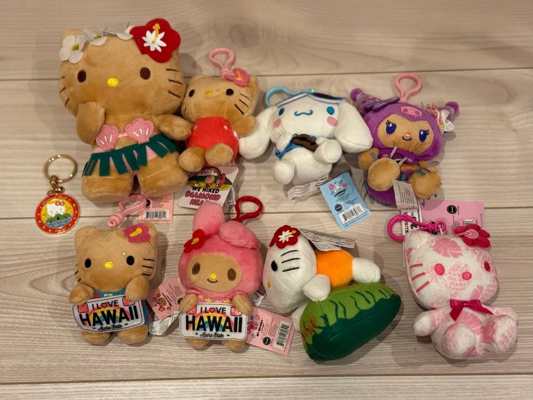 ハワイ限定 サンリオ ぬいぐるみ・キーホルダーセット