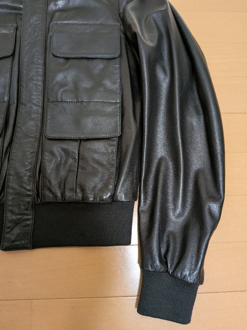 マルタンマルジェラ　ラムレザーA2フライトジャケット　4ポケットレザージャケット