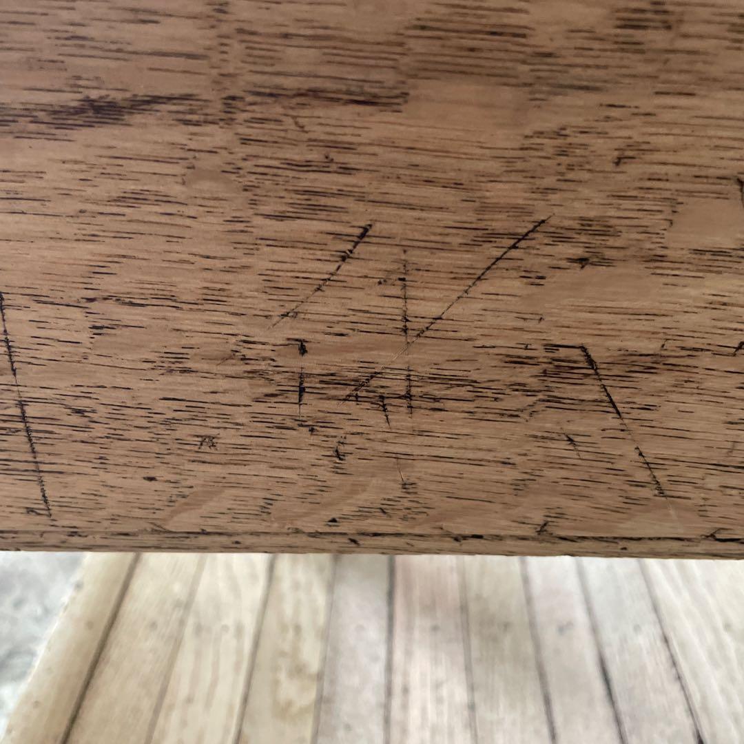 KINドロワーサイドテーブル ドロワーベッドサイドテーブル　剥離