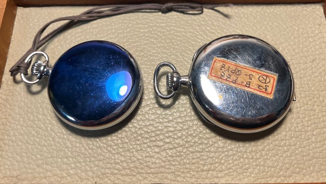 [稼働]商館時計シュオブフレール商会2個セットクロノメーター箱付