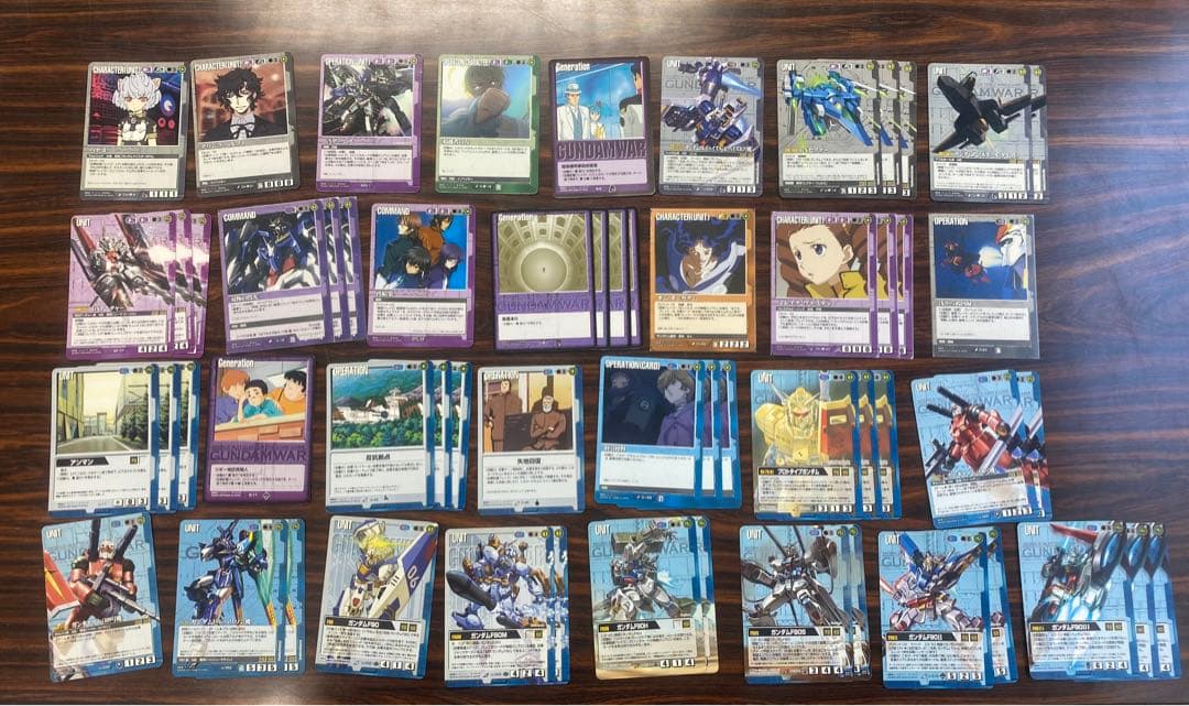 【一時値下げ】ガンダムウォー　三色デッキ(優良レア・コモン・プロモ、オマケ多数)