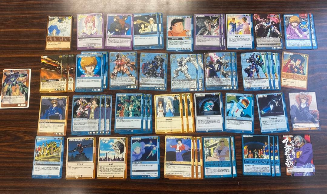【一時値下げ】ガンダムウォー　三色デッキ(優良レア・コモン・プロモ、オマケ多数)