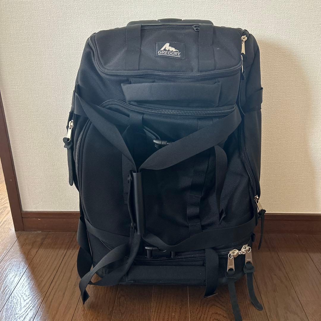 GREGORY 黒 キャリーケース　キャスター付き