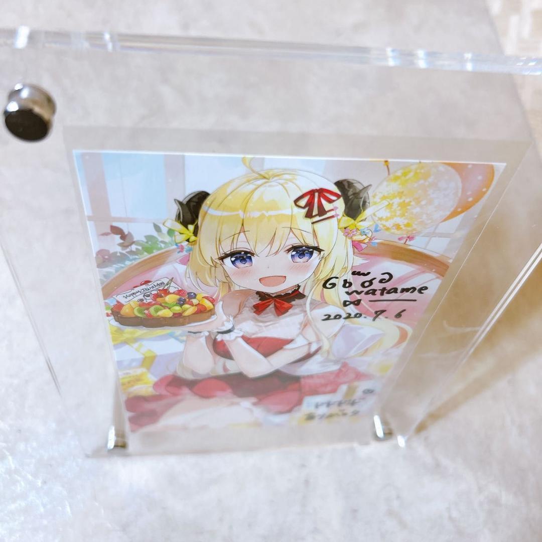 ホロライブ 角巻わため 誕生日記念2020 直筆サイン入りポストカード