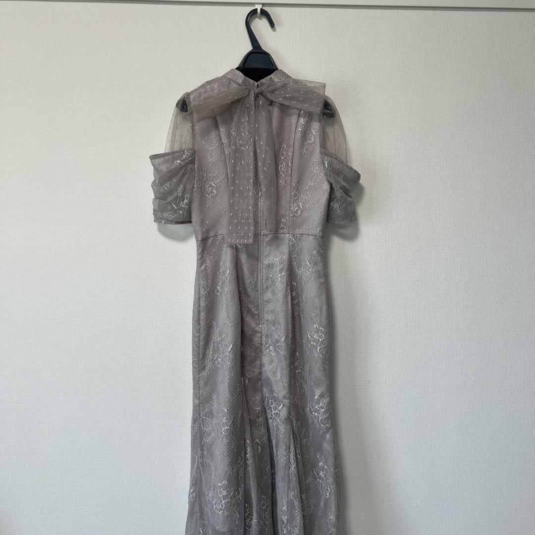 snidel シアーショルダーレースドレス