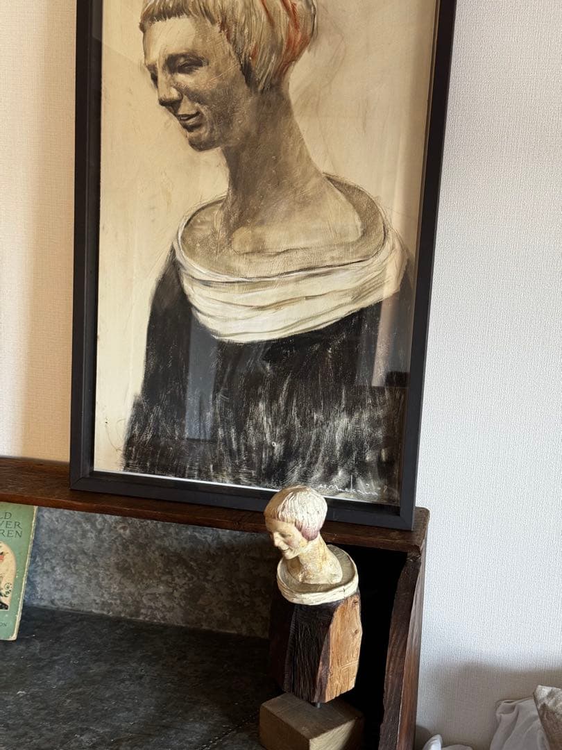 前川秀樹　像刻&ドローイング　２点込み