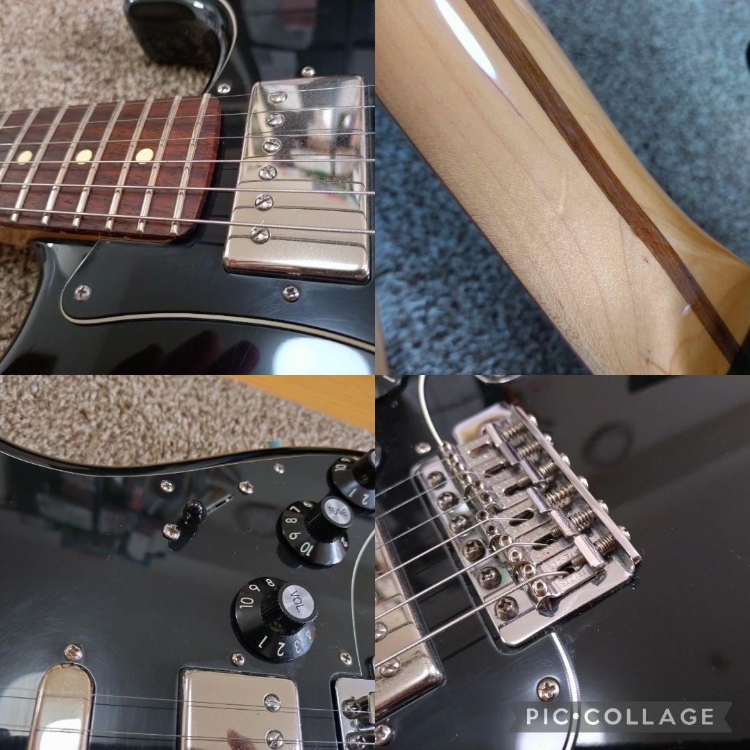 fender black top strat caster エレキギター