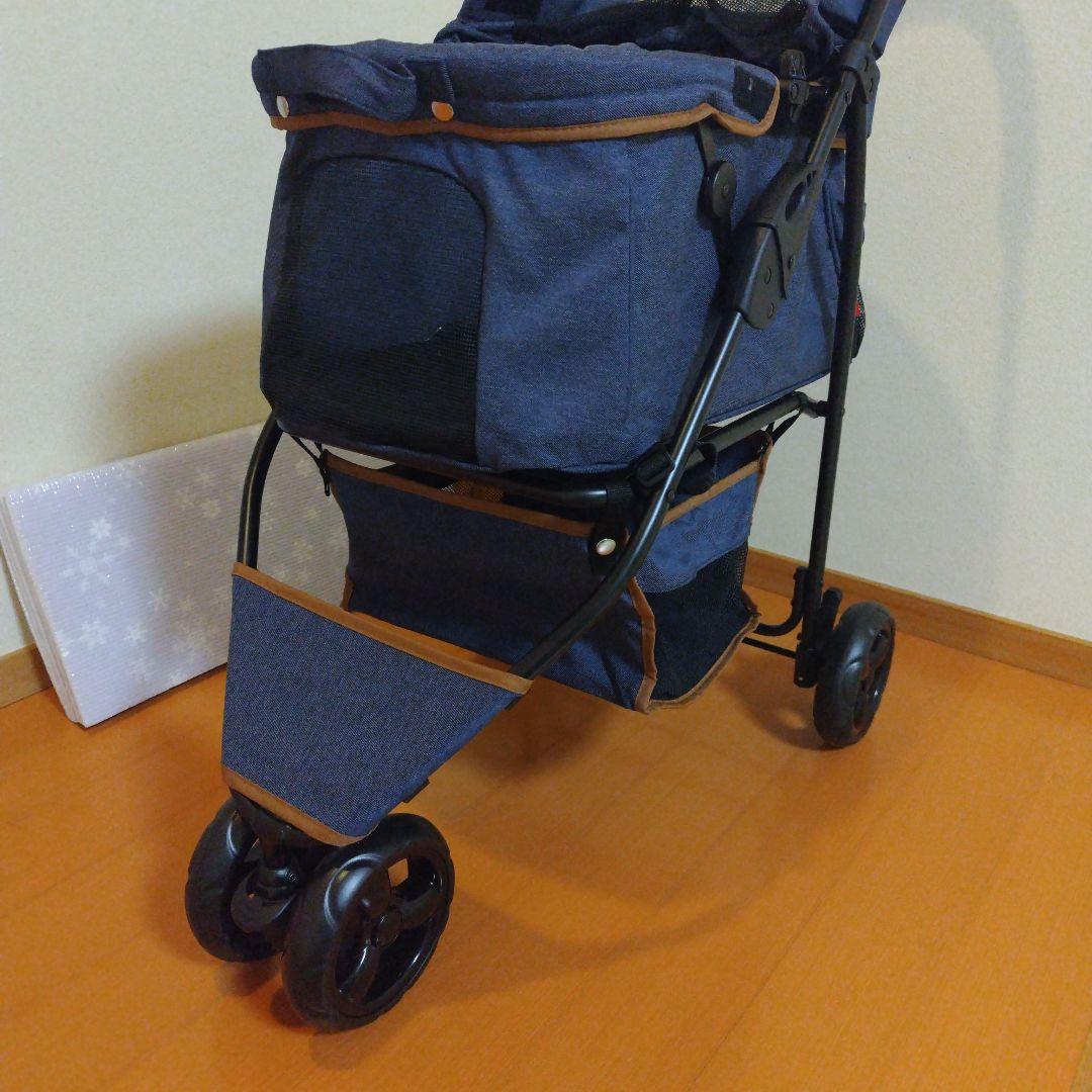 デニム調 中型犬 ペットカート