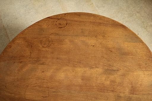 雰囲気の良い古い木製丸テーブル　ちゃぶ台　天然木　古家具　古民家　古道具