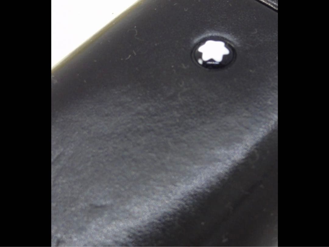 ★手作りの入手困難逸品！★モンブラン社フローレンス製ブラック・カラーペンポーチ★