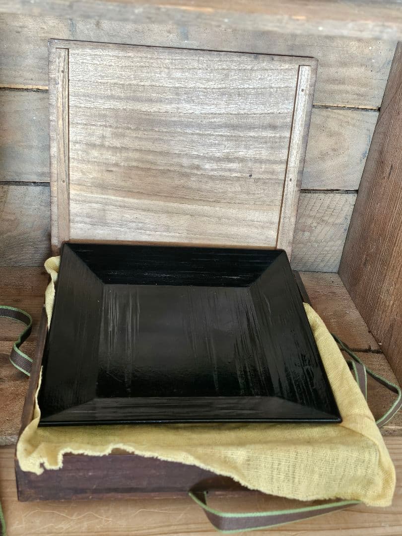 骨董品 一閑張塗師 黒塗 茶道具 菓子器