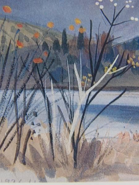 中西 利雄、富士を望む、新品額装付、画集画、状態良好