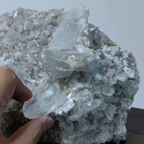 鉱物コレクション　セレナイト（透石膏）群晶