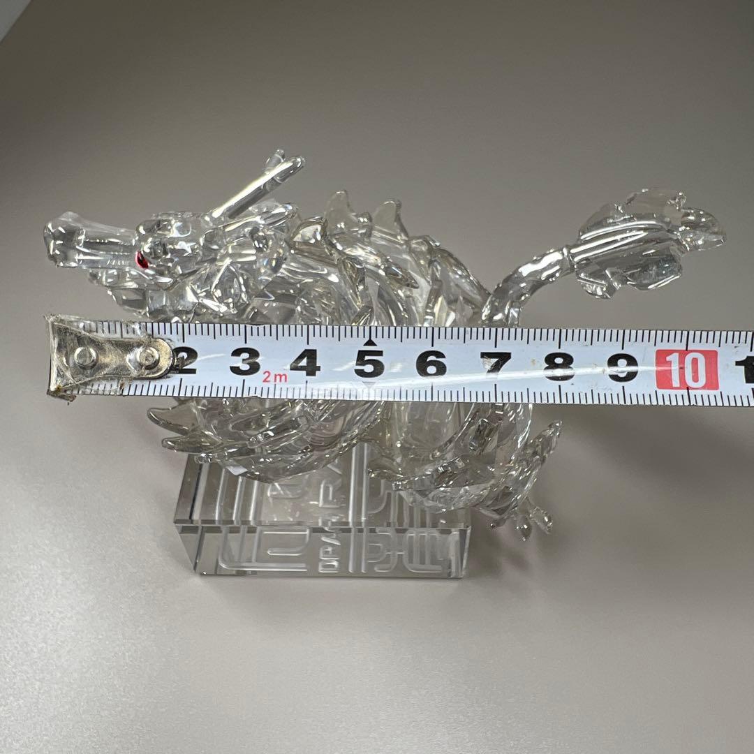 スワロフスキー　ドラゴン置物(金) 共箱　幅約12㎝　東な7-0606☆1F