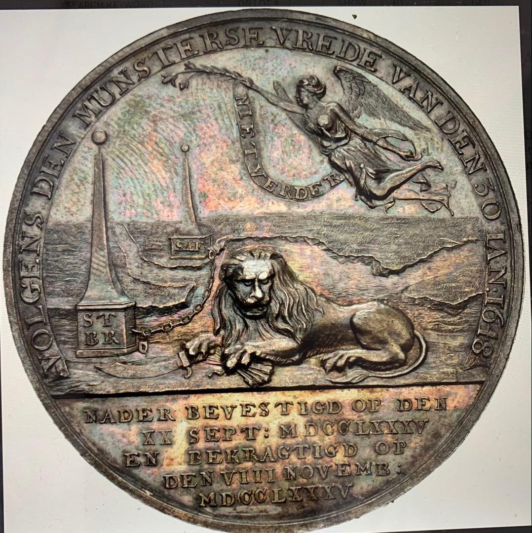 超レア‼️ 唯一TOP POP⁉️オランダ連合王国　フォンテーヌブロー条約記念メダル