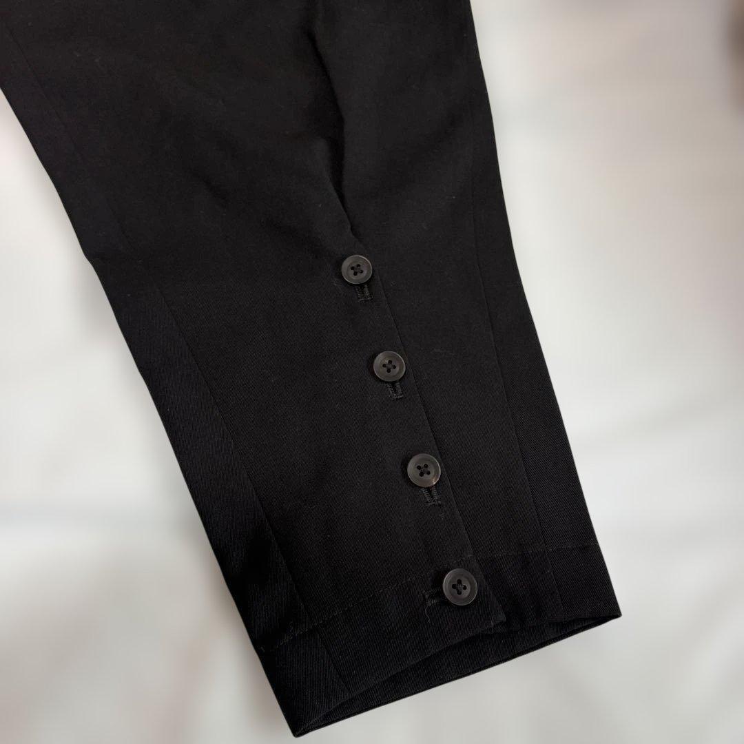 YohjiYamamotoブラックサルエルパンツ ドローストリング付き