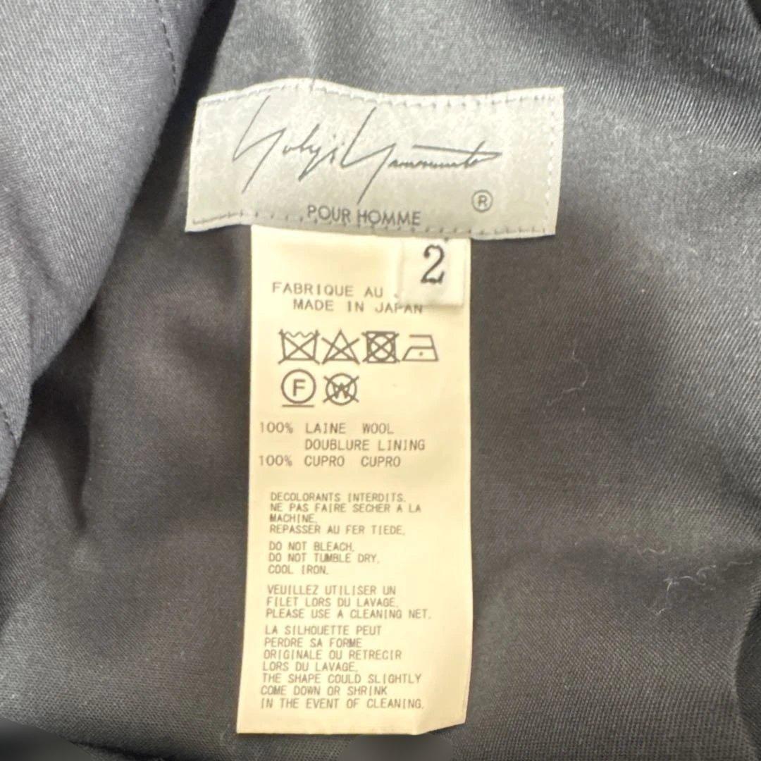 YohjiYamamotoブラックサルエルパンツ ドローストリング付き