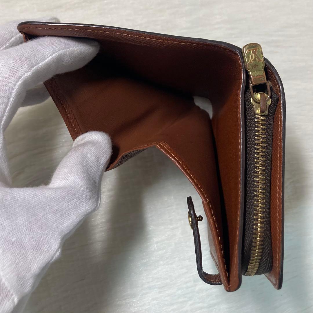 週末限定価格　Louis ヴィトン　コンパクト　チャック　モノグラム　茶　財布