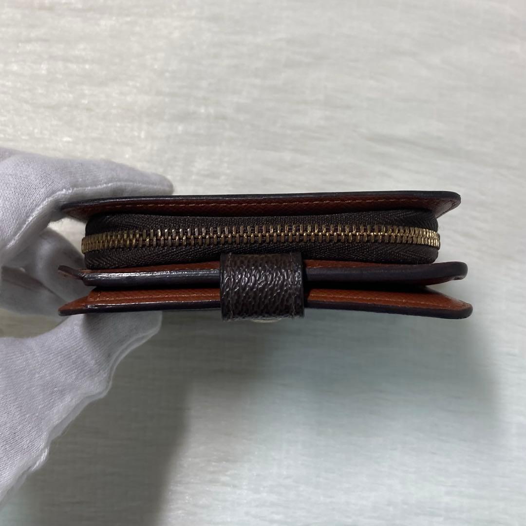 週末限定価格　Louis ヴィトン　コンパクト　チャック　モノグラム　茶　財布