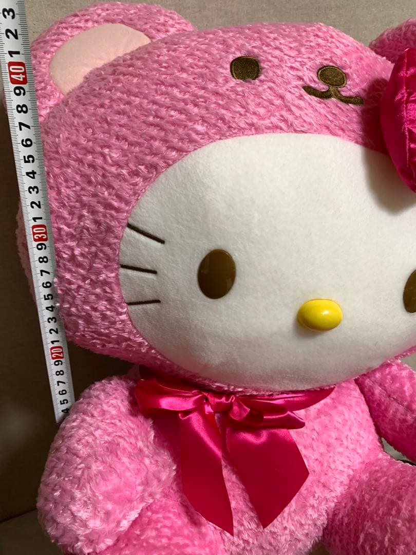 激レア　ハローキティ　特大ピンクぬいぐるみ
