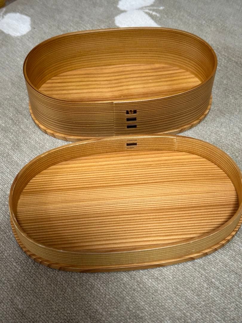 ☆曲げわっぱ☆秋田大館工芸社 小判弁当大&小☆