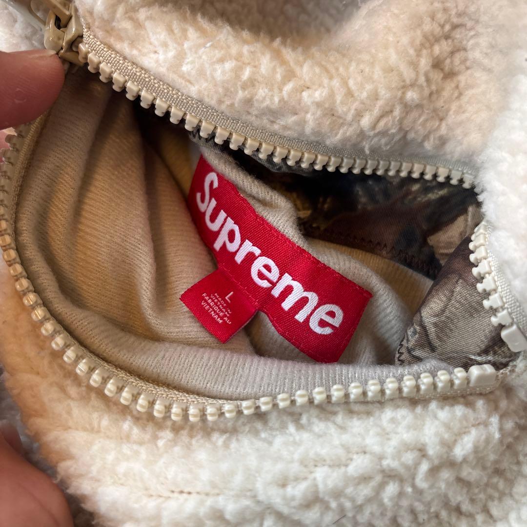supreme polartec shearing pullover サイズL